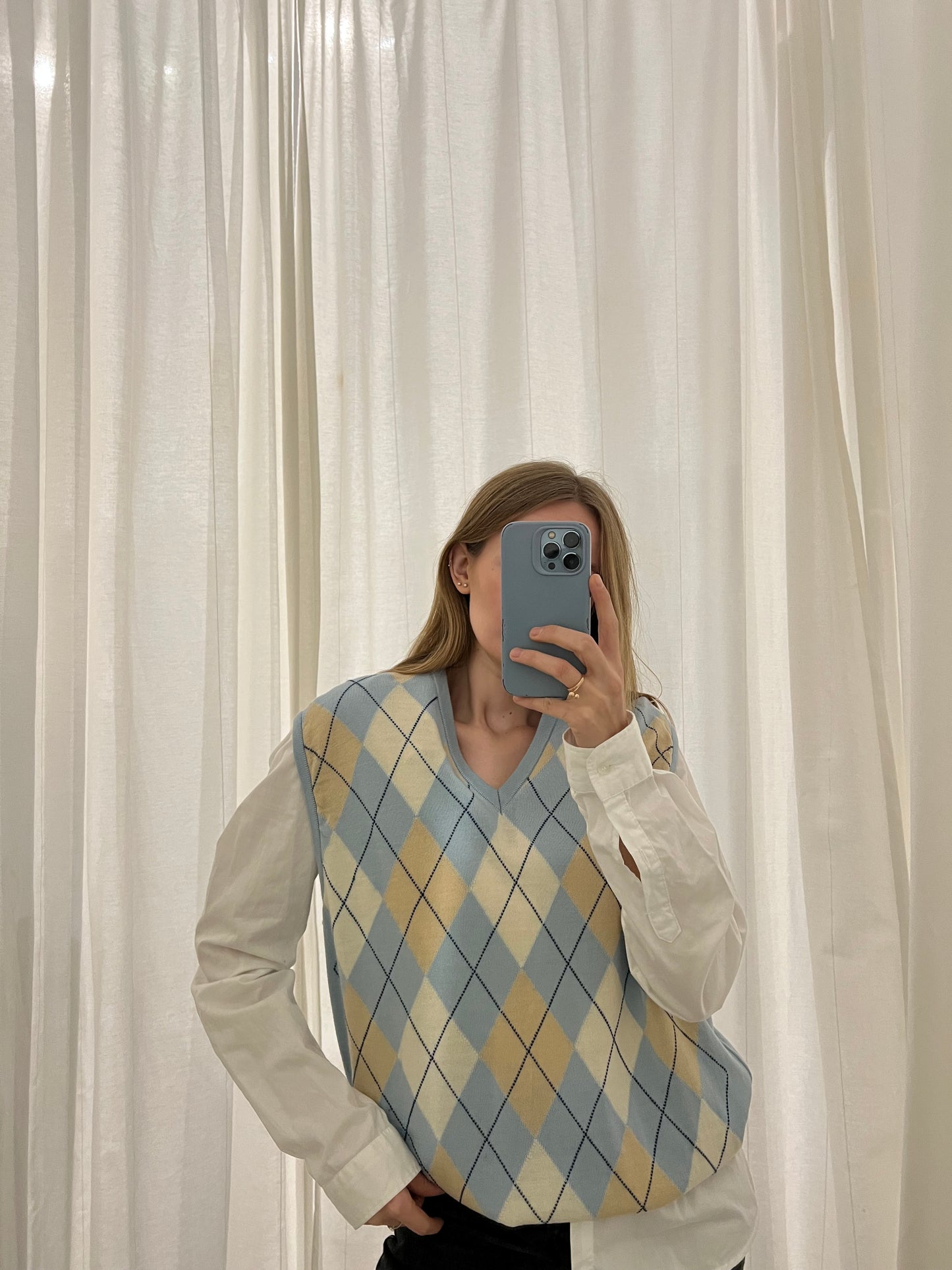 Wełniana kamizelka oversize | WOOLMARK