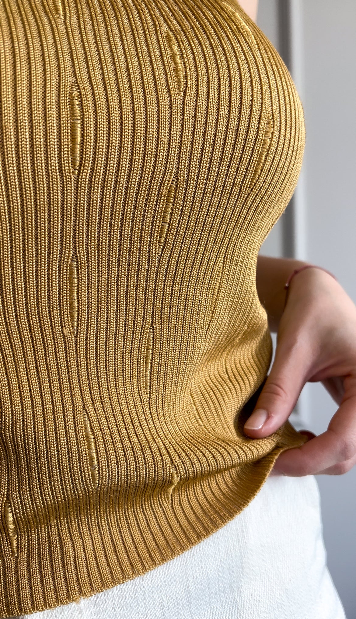 Vintage top bez rękawów | XS/M