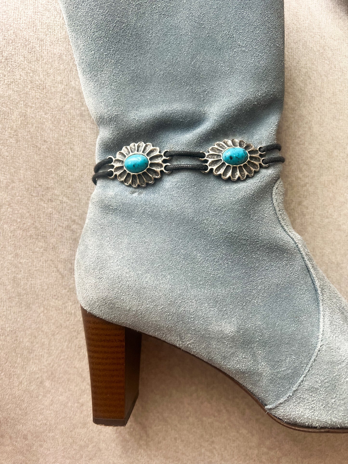 Zamszowe botki vintage | 38
