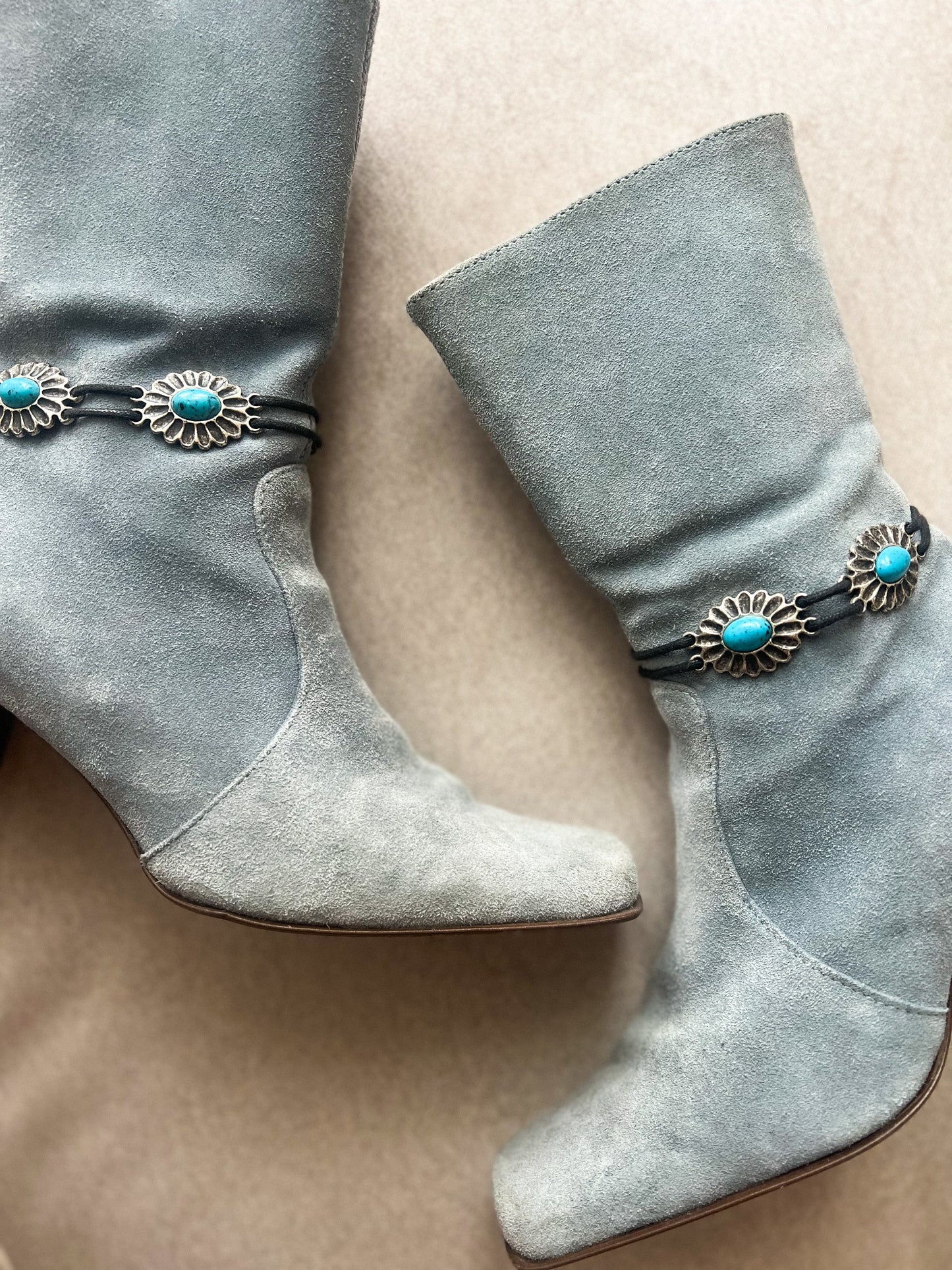 Zamszowe botki vintage | 38