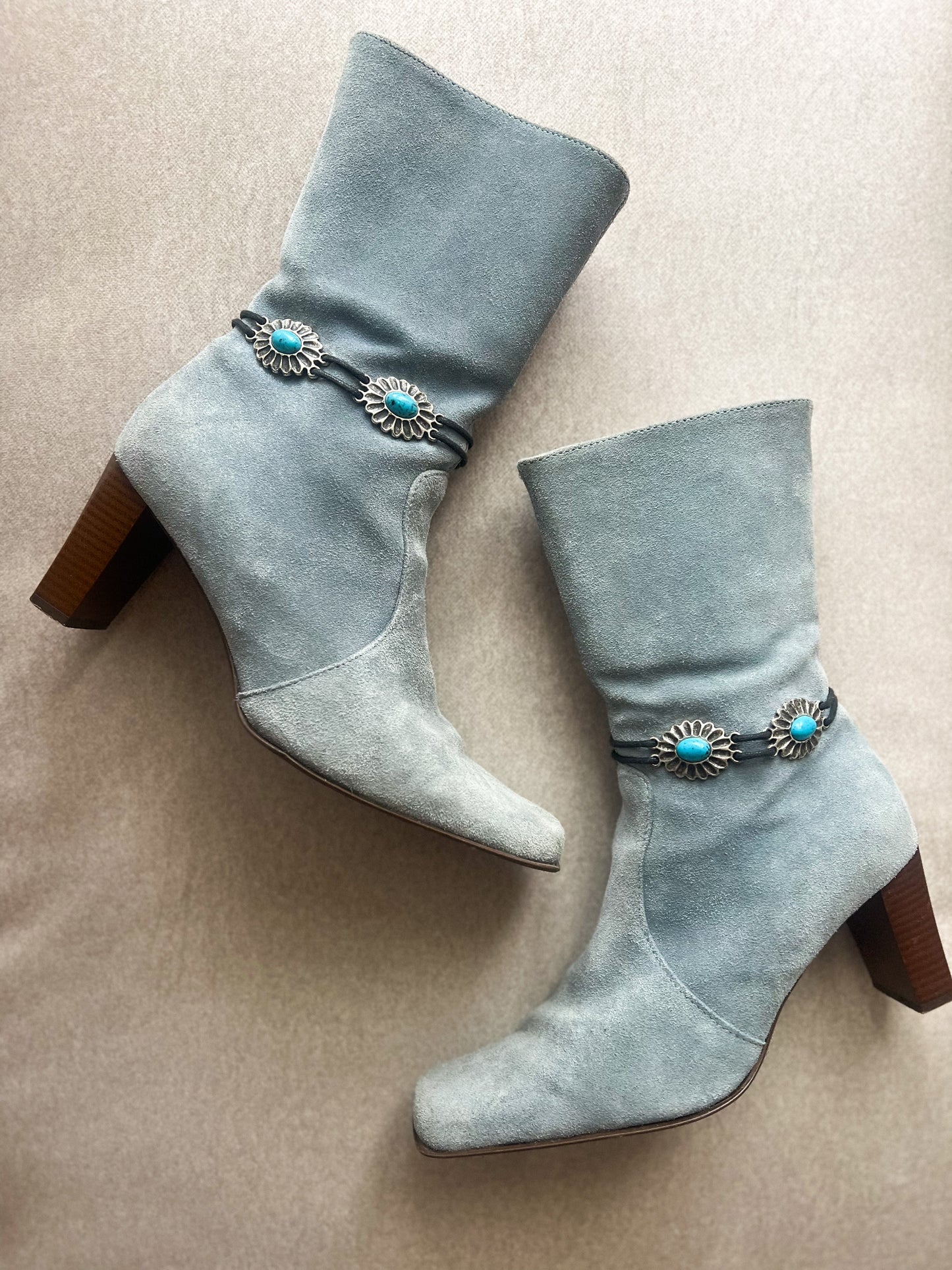 Zamszowe botki vintage | 38