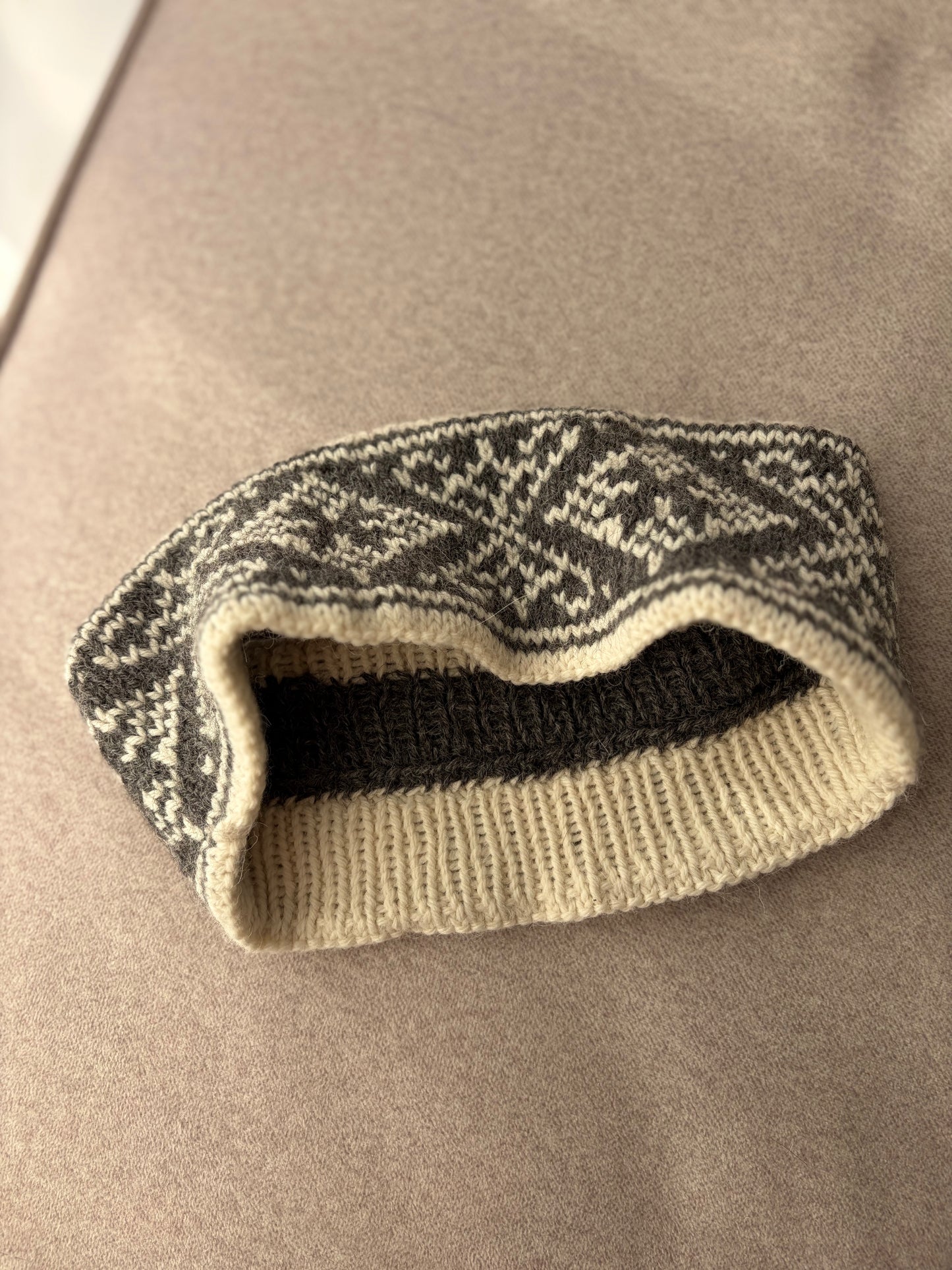 Wełniana opaska handmade