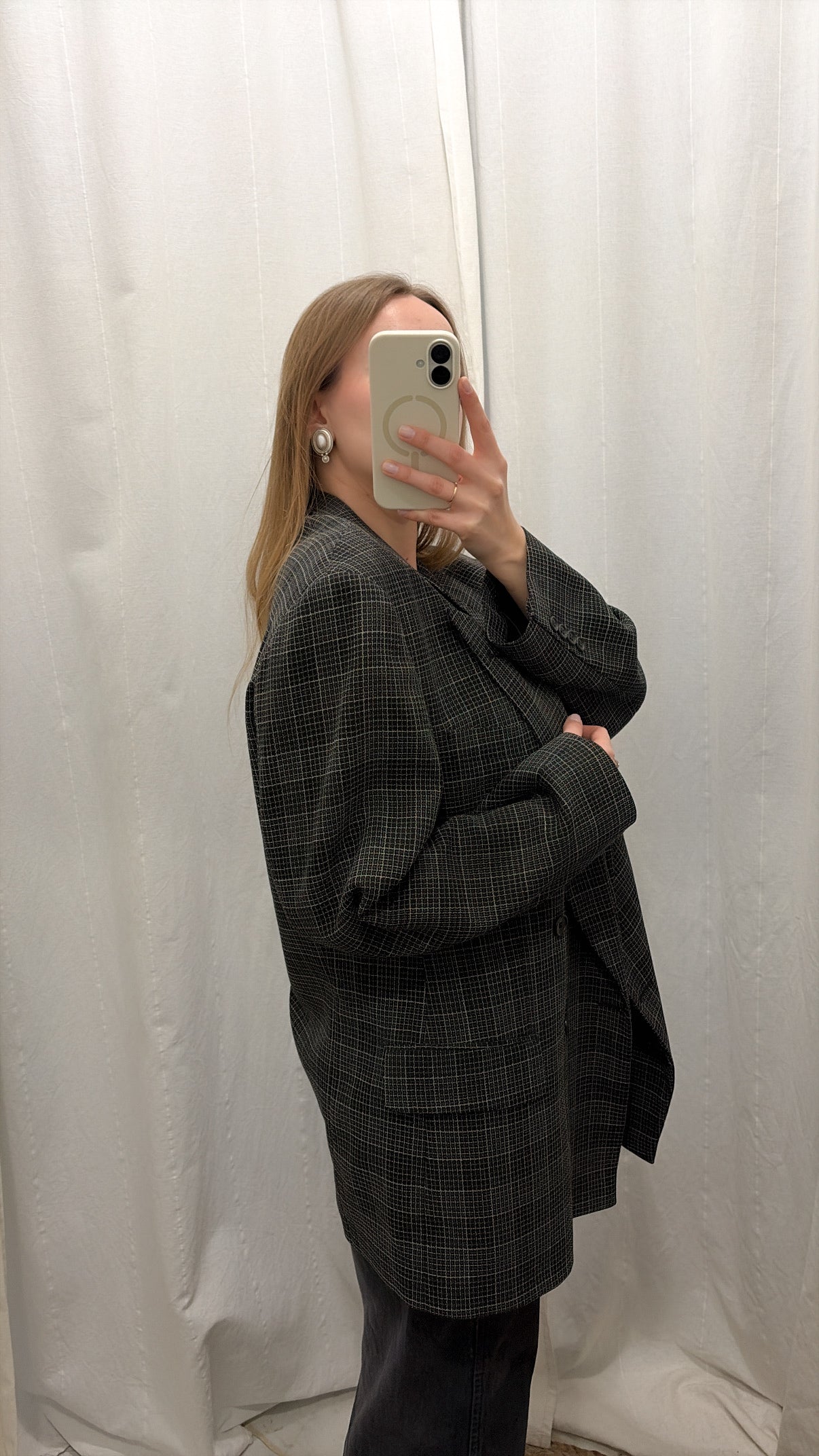 Marynarka vintage Made In Italy dwurzędowa unisex | 50