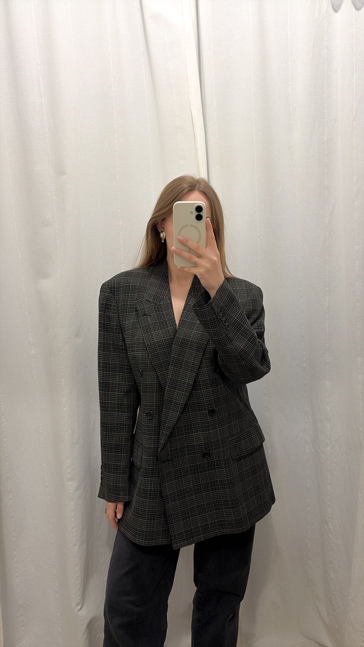 Marynarka vintage Made In Italy dwurzędowa unisex | 50