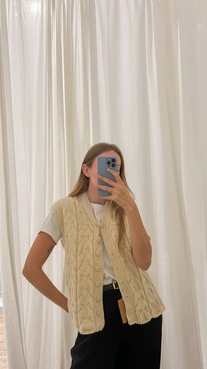 Ręcznie robiona kamizelka | Wełna