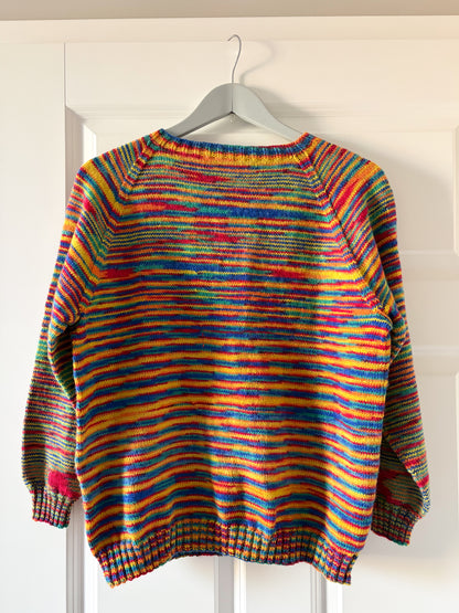 Wełniany kolorowy sweter XS/M