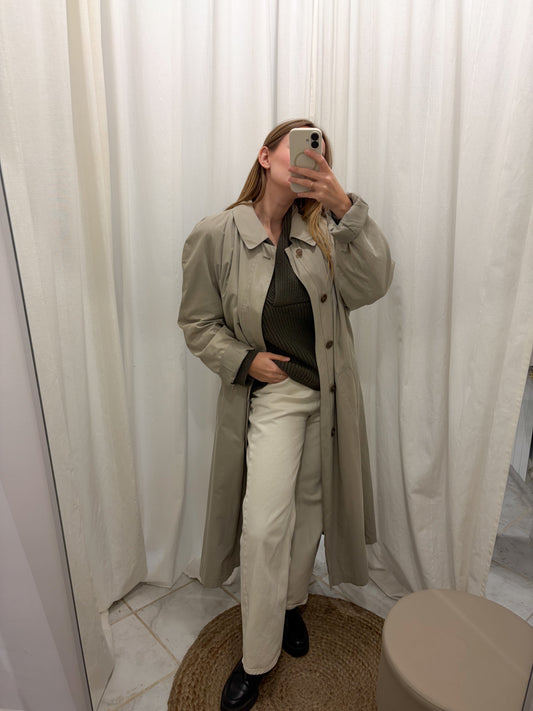 BUGATTI Trencz oversize unisex w oliwkowym beżu