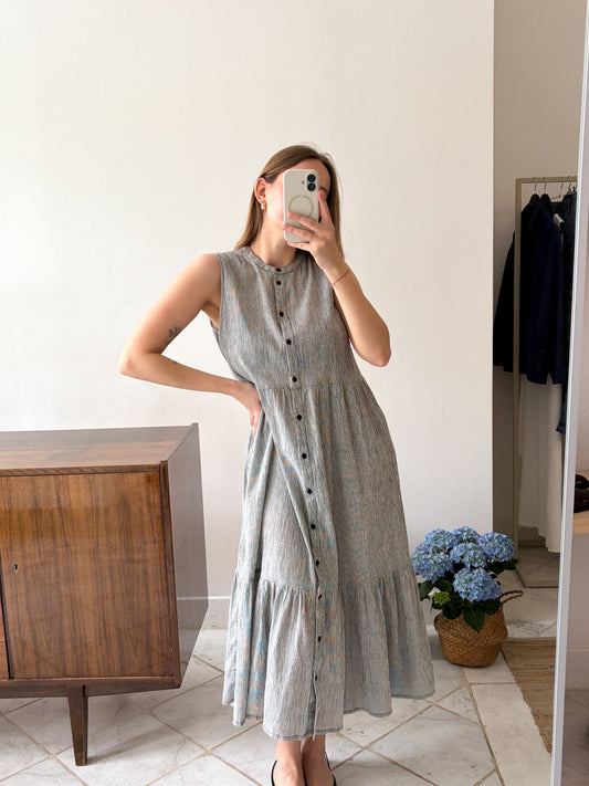 Bawełniana lekka sukienka maxi | M-L