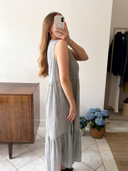 Bawełniana lekka sukienka maxi | M-L