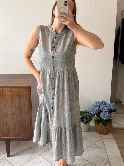 Bawełniana lekka sukienka maxi | M-L