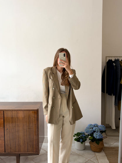 Dwurzędowa marynarka w kratkę | M