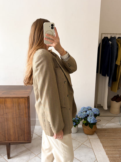 Dwurzędowa marynarka w kratkę | M