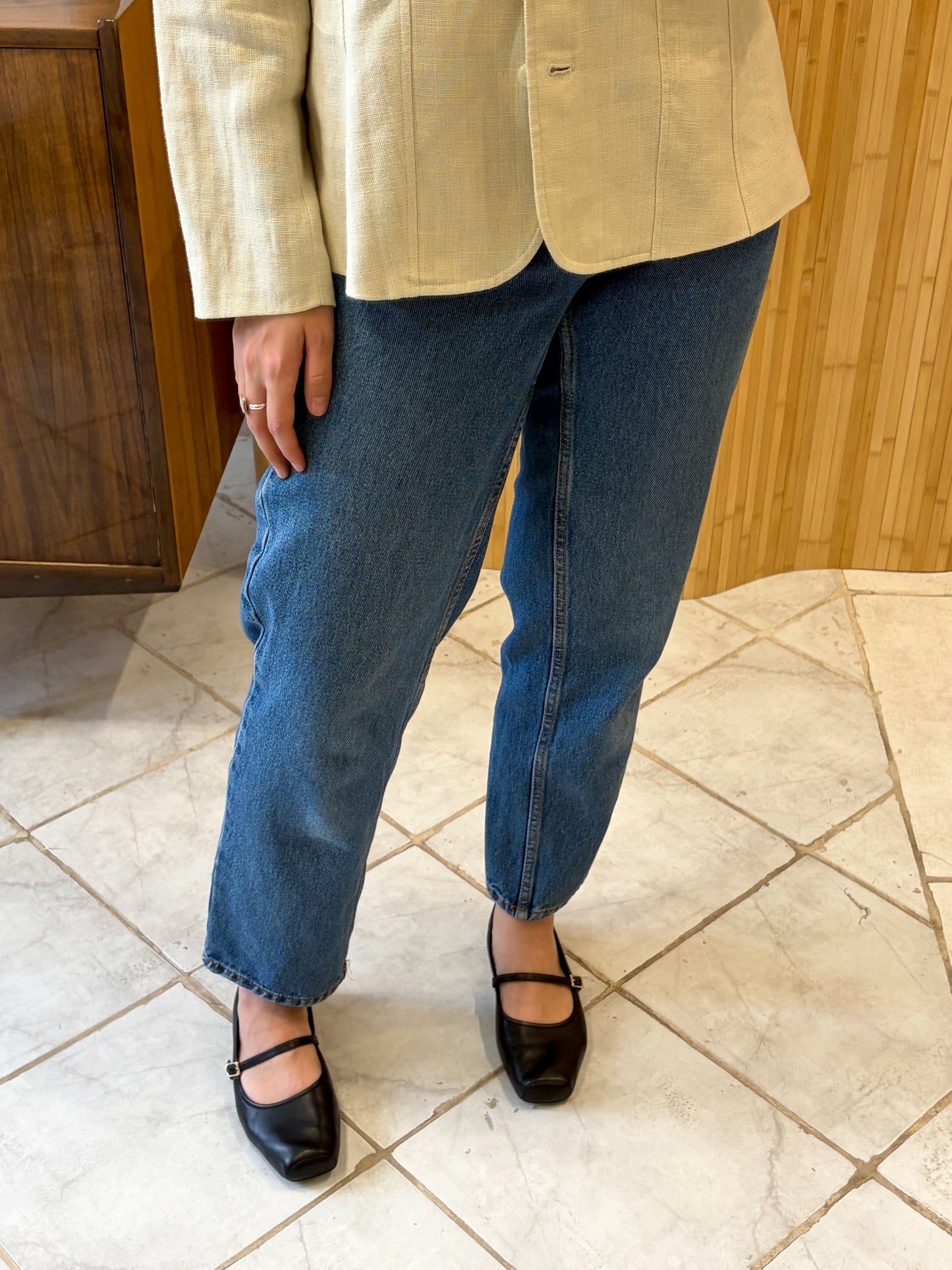 Vinatage prosty jeans S