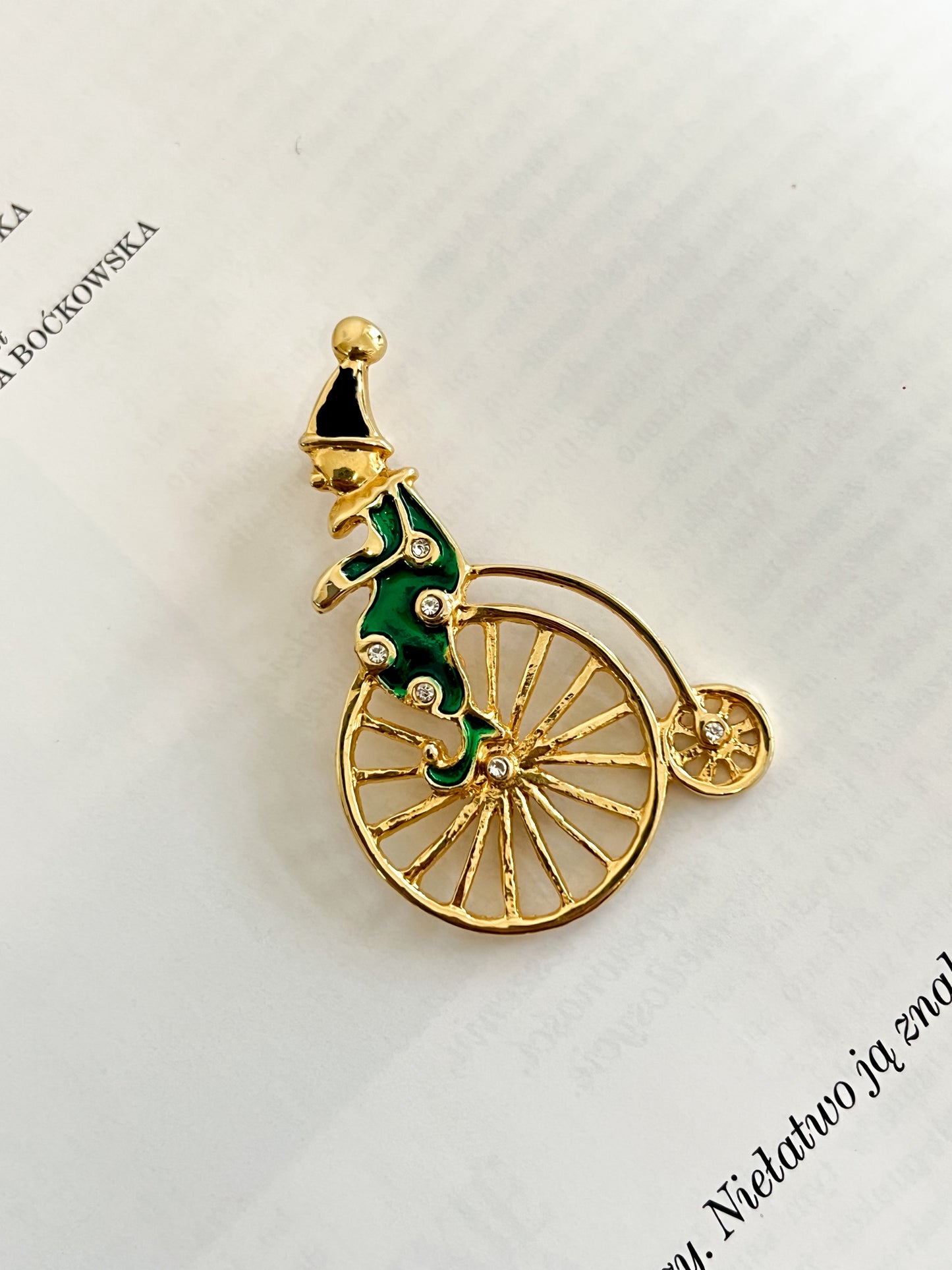 Broszka pajacyk na bicyklu | 00'