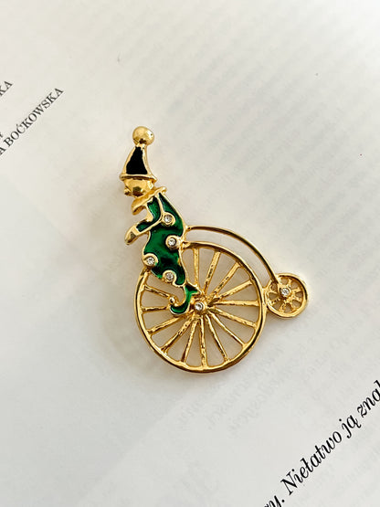 Broszka pajacyk na bicyklu | 00'