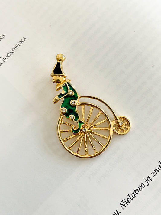 Broszka pajacyk na bicyklu | 00'