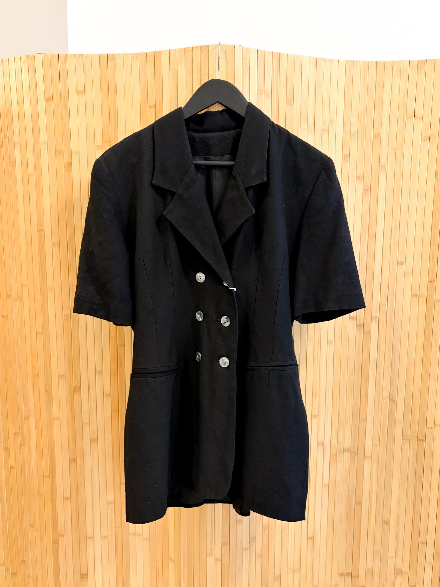 Vintage żakiet z lnem  Made In France S-M