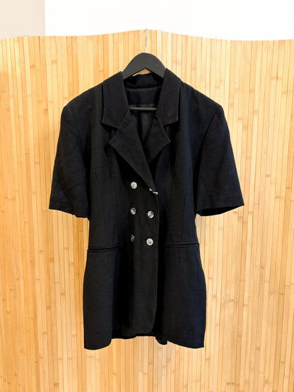 Vintage żakiet z lnem  Made In France S-M