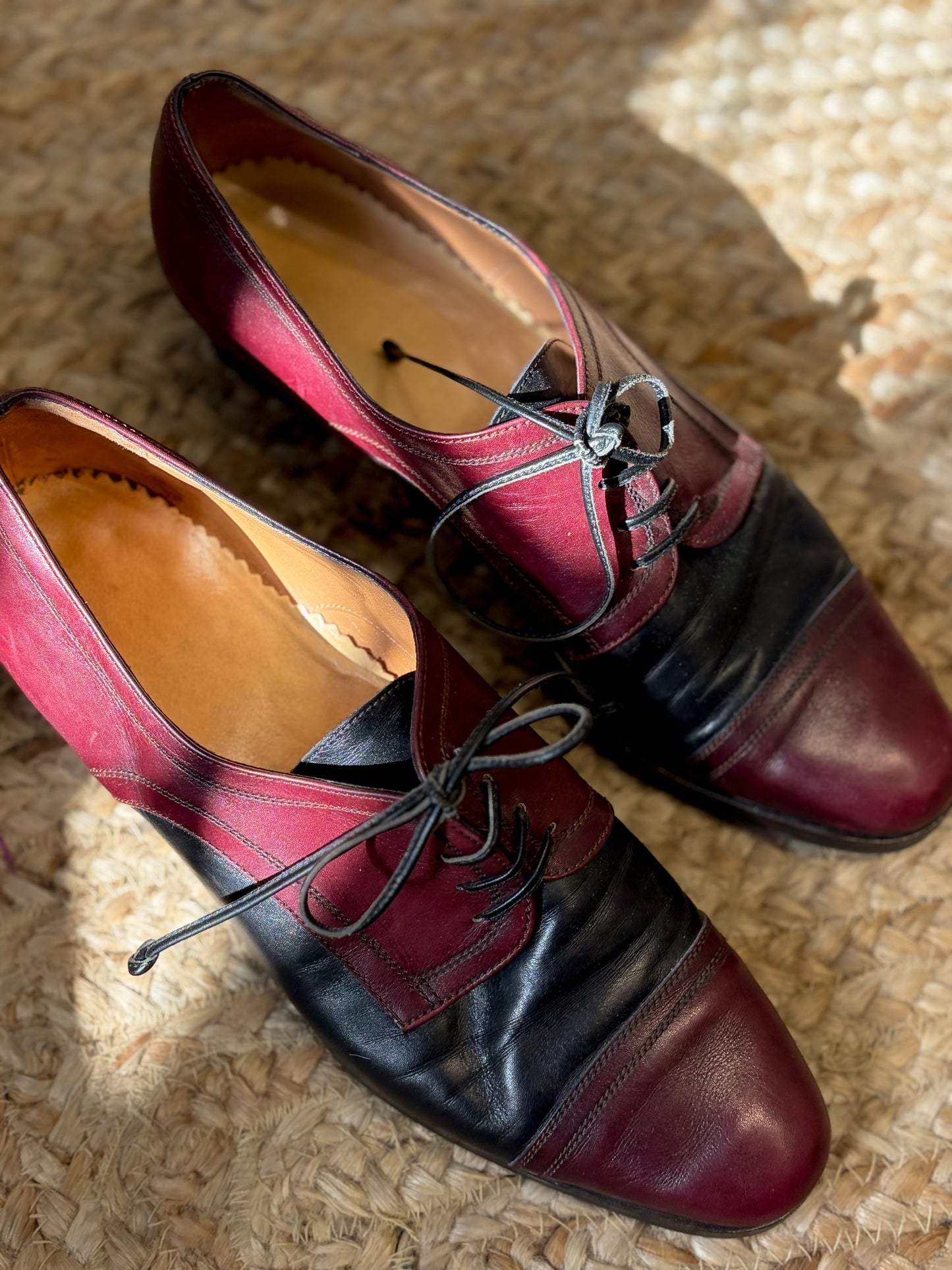 Vintage półbuty ze skóry naturalnej | 39