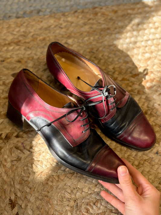 Vintage półbuty ze skóry naturalnej | 39