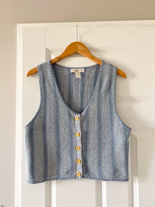 Sweterkowa kamizelka vintage | S/M