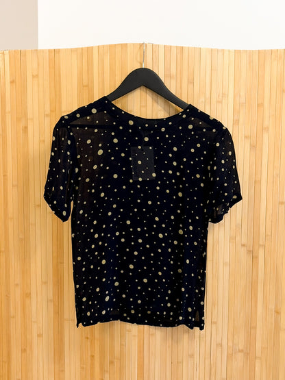 Vintage lekka bluzka 100% rayon XS-S