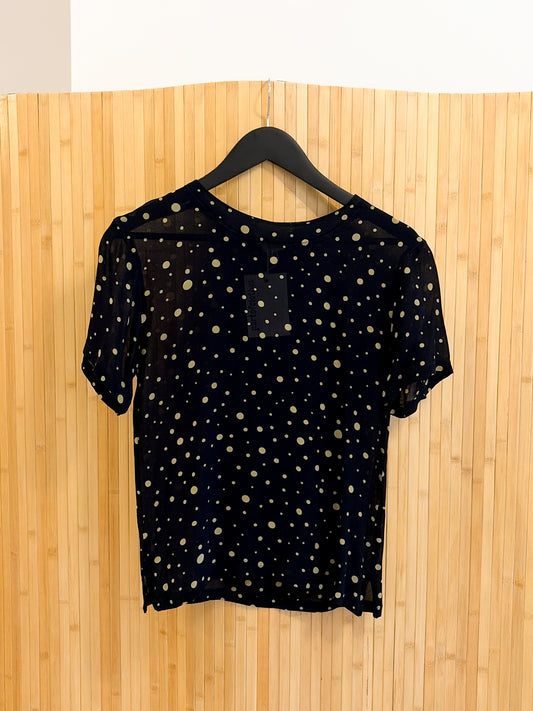 Vintage lekka bluzka 100% rayon XS-S