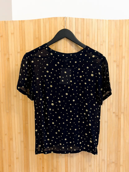 Vintage lekka bluzka 100% rayon XS-S