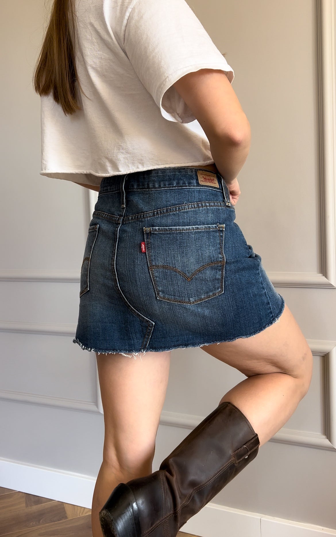 Spódnica jeansowa mini Levi's - vintage | S/M