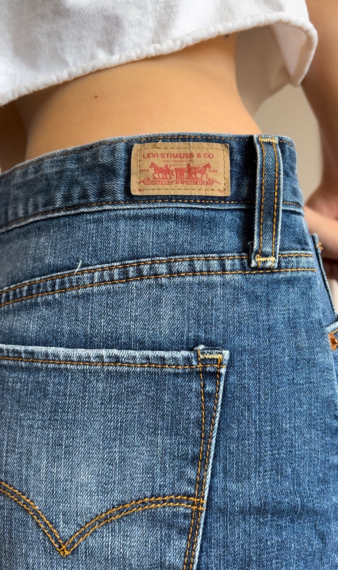 Spódnica jeansowa mini Levi's - vintage | S/M