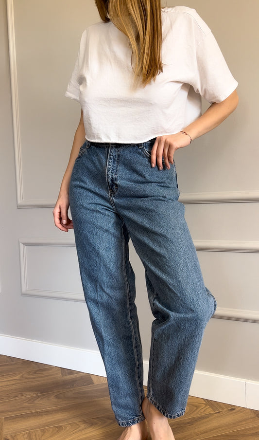 Vintage jeansy mom fit – lata 80/90 | S/M