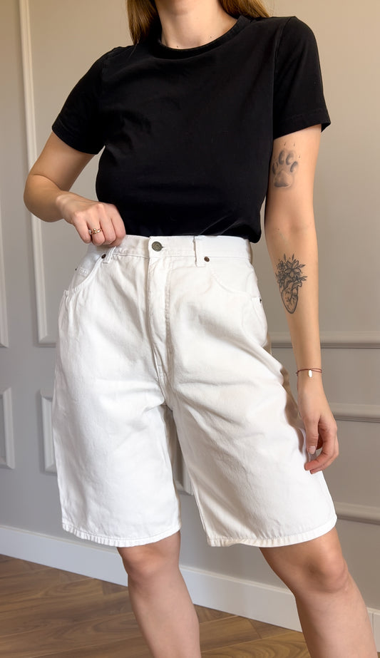 Białe vintage szorty | M/L