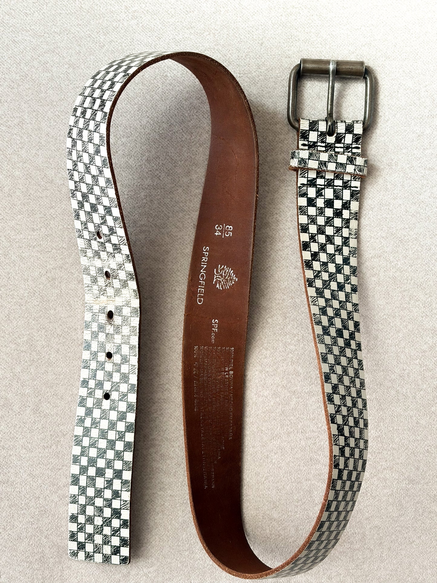 Pasek ze skóry w stylu Y2K | MEDIUM 85cm