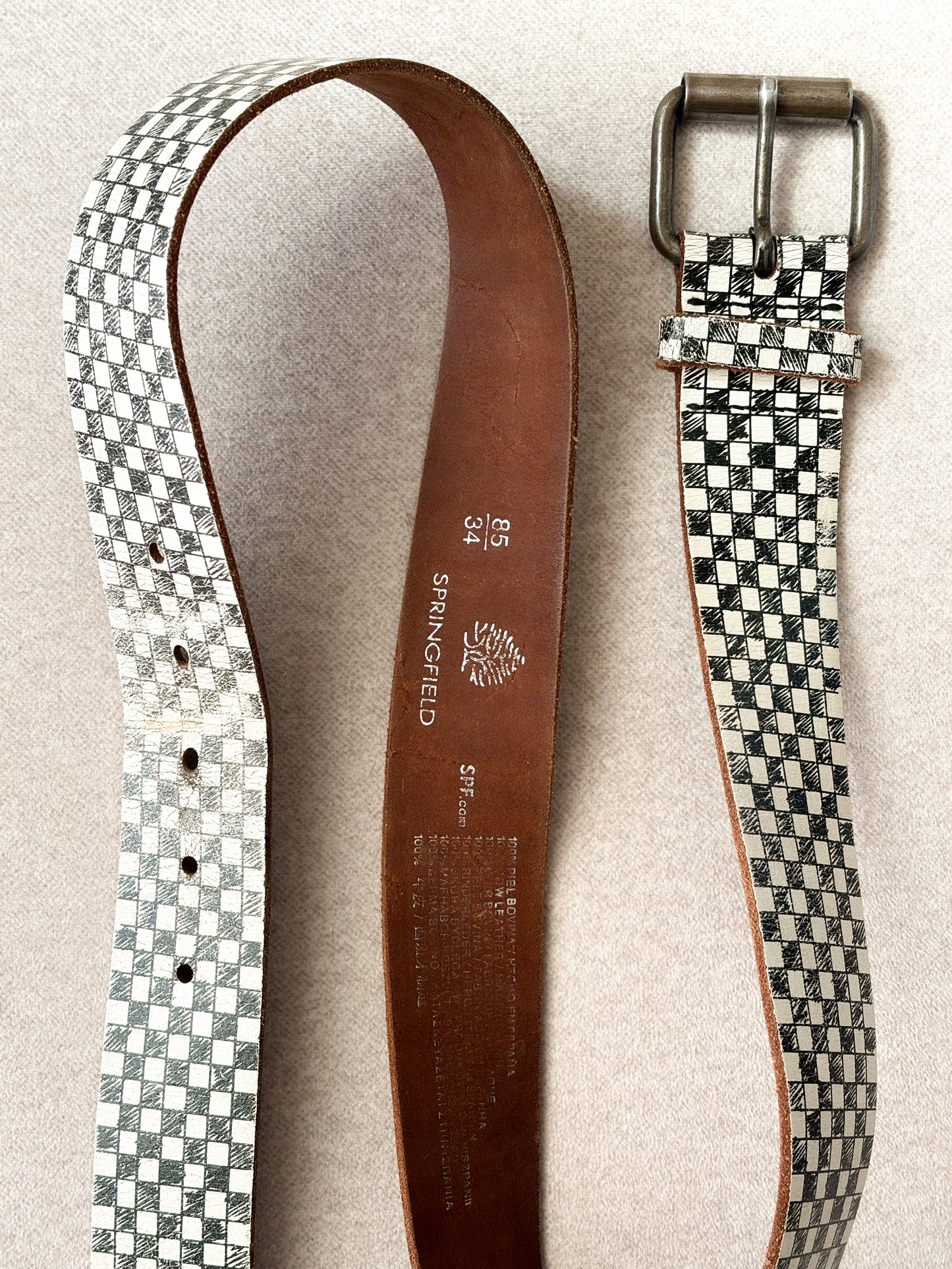 Pasek ze skóry w stylu Y2K | MEDIUM 85cm