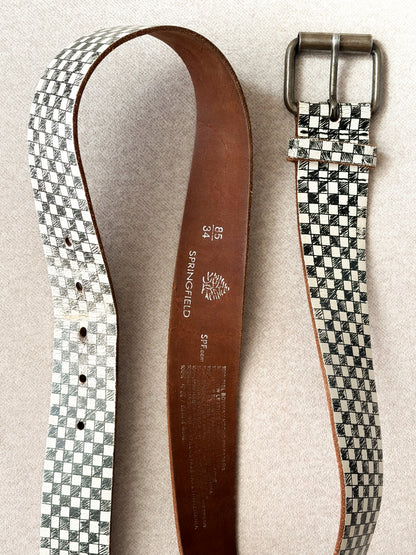 Pasek ze skóry w stylu Y2K | MEDIUM 85cm
