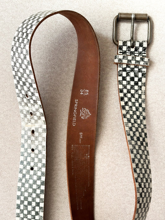 Pasek ze skóry w stylu Y2K | MEDIUM 85cm