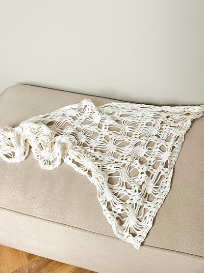 Ręcznie wykonana bawełniana chusta