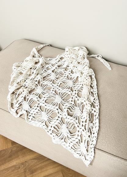 Ręcznie wykonana bawełniana chusta