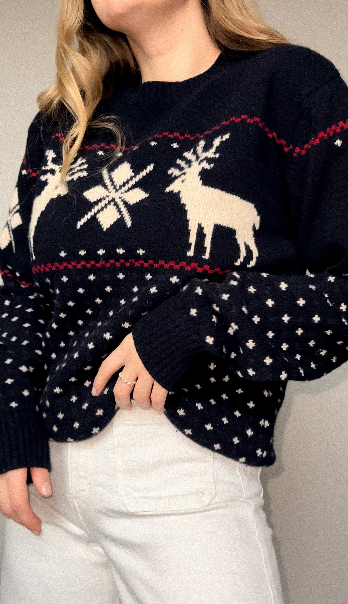 Wełniany zimowy sweter | Gant | Unisex | M/L