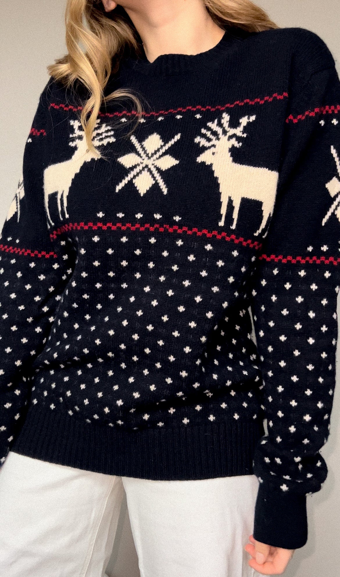 Wełniany zimowy sweter | Gant | Unisex | M/L