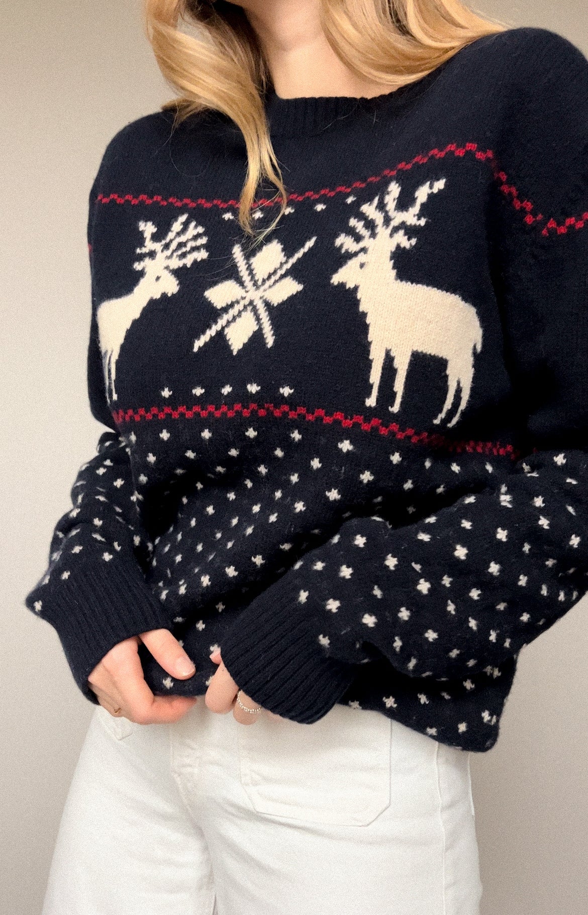 Wełniany zimowy sweter | Gant | Unisex | M/L