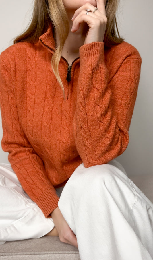 Pleciony sweter z wełną owczą | S/M