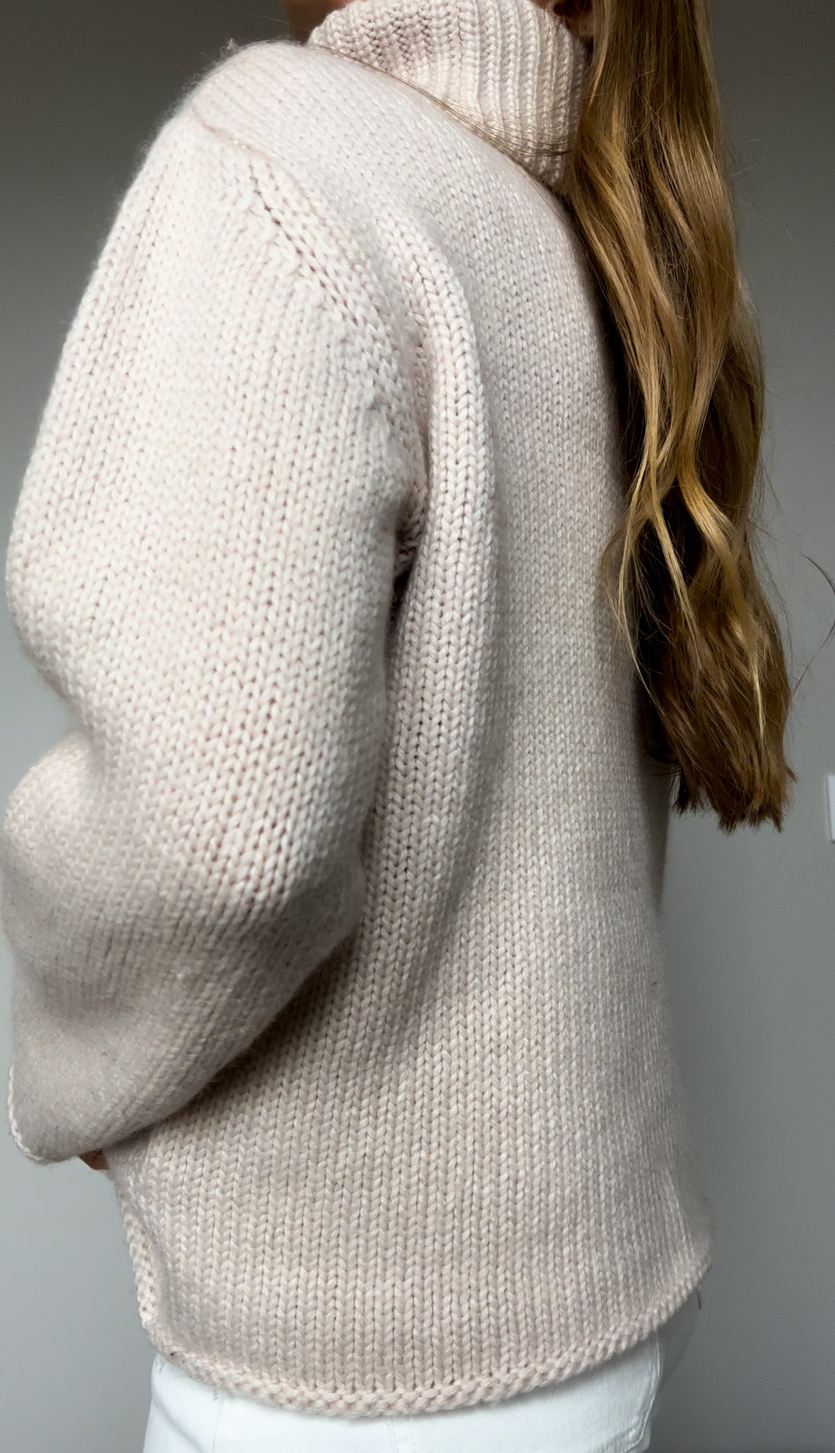 Zimowy sweter z wełną | S/L | Woolmark