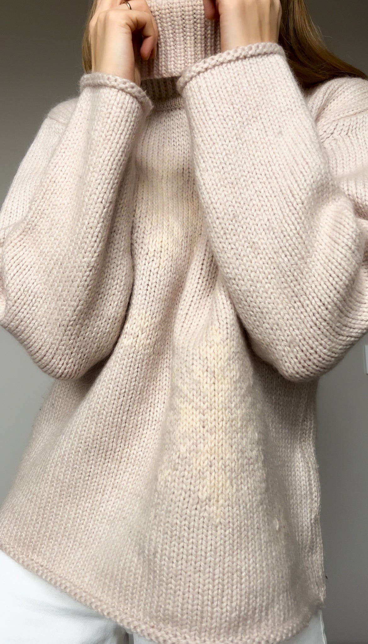 Zimowy sweter z wełną | S/L | Woolmark