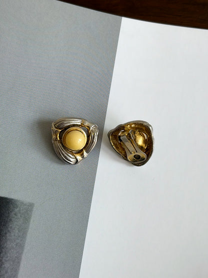 Masywne vintage  klipsy
