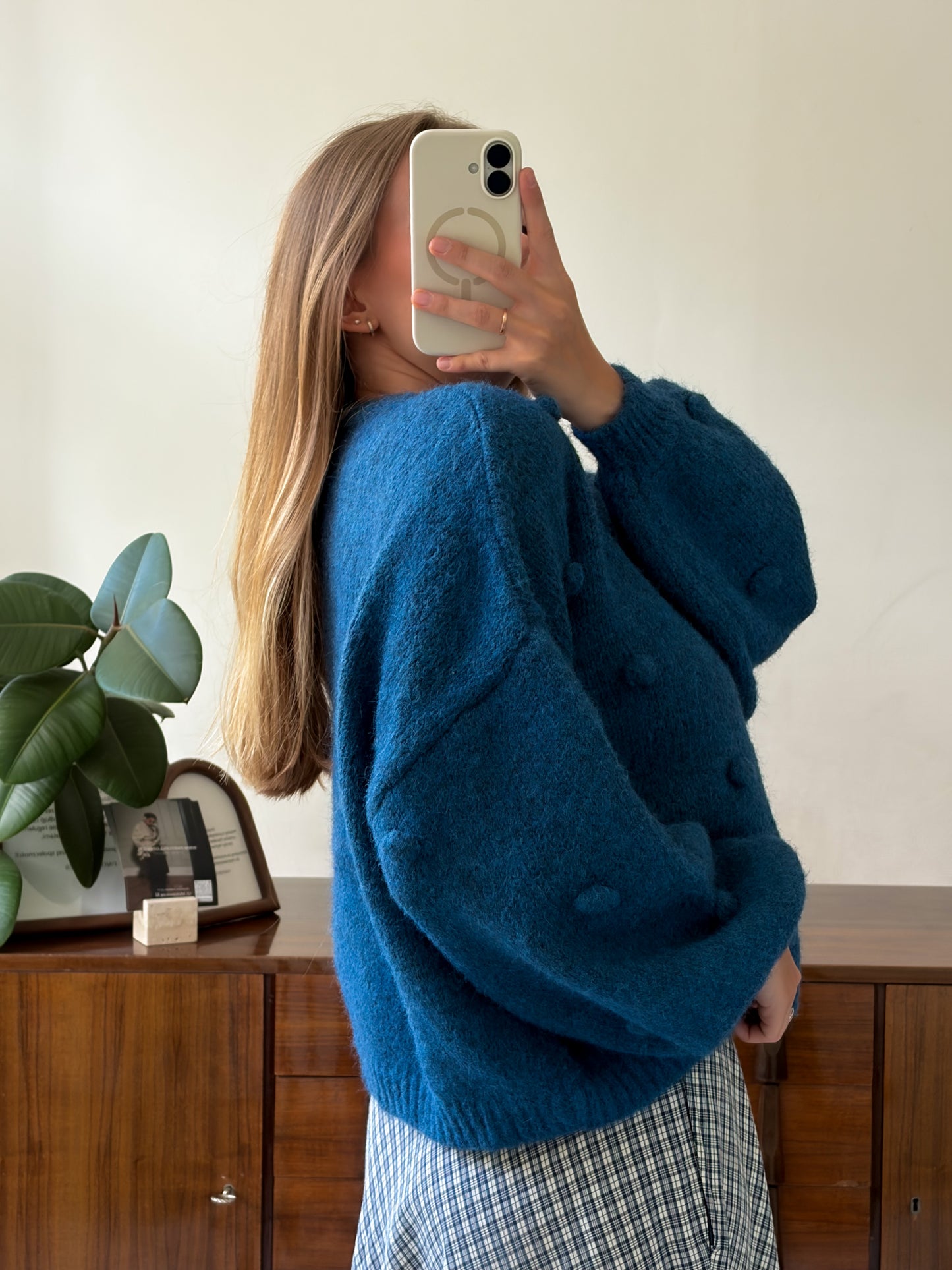 Reserved szeroki niebieski sweter M