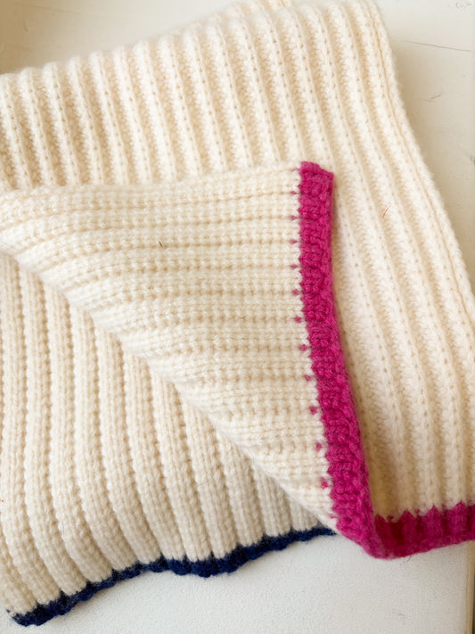 Ręcznie wykonany szalik z wełną