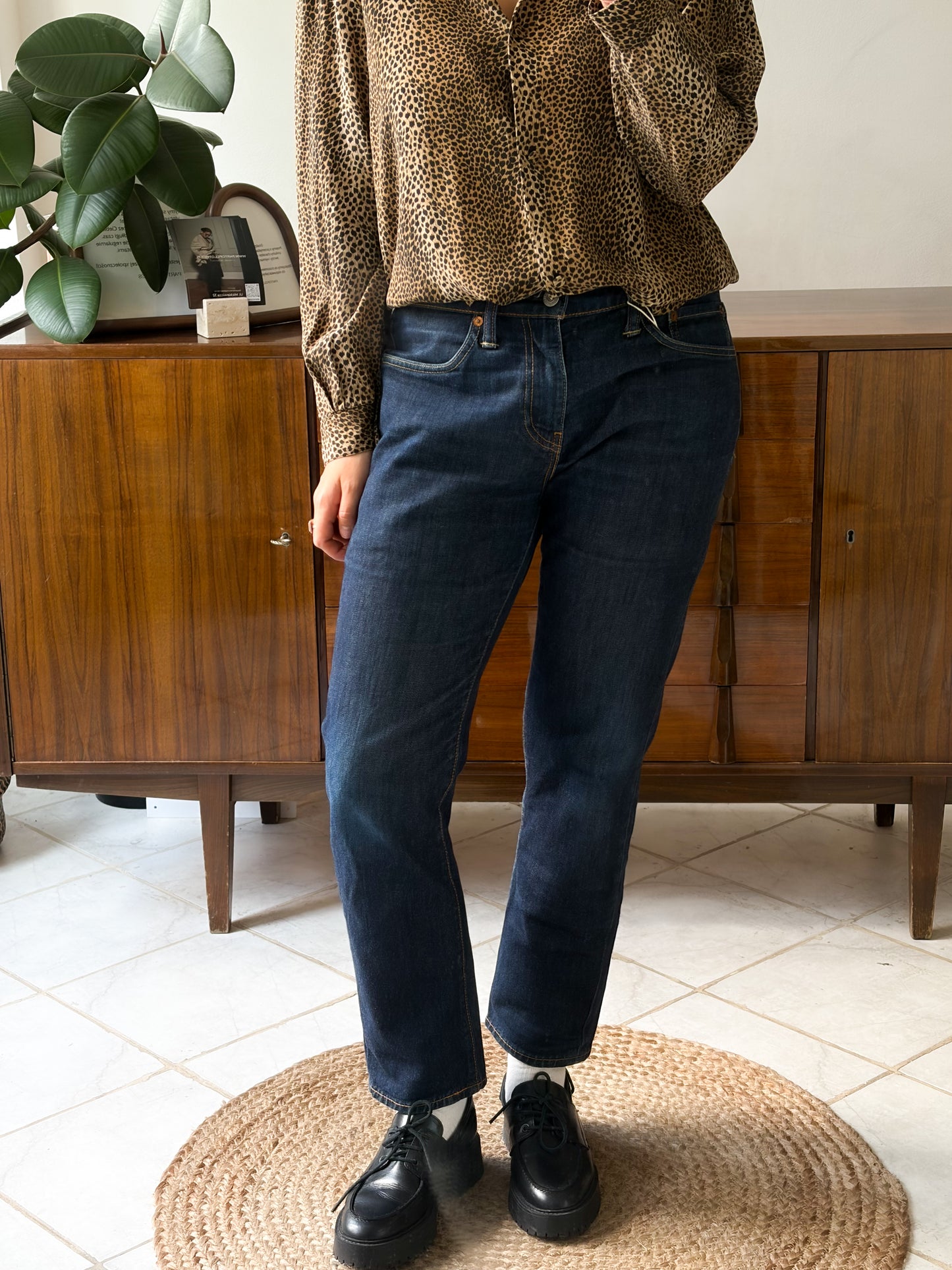 LEVI'S 511 Granatowe jeans unisex 32/30 (M)