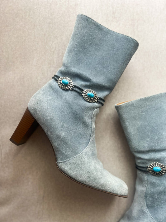 Zamszowe botki vintage | 38