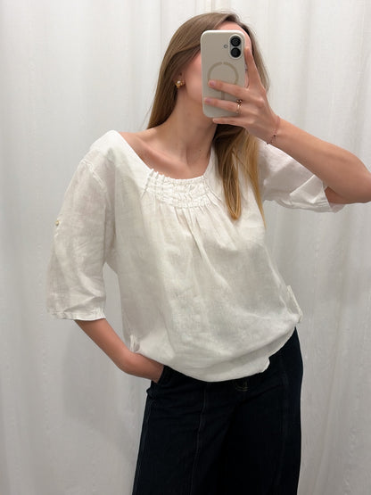Woska bluzka 100%len | M-L